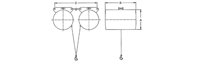 并聯(lián)式氣動平衡器尺寸